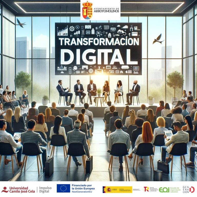 Arroyomolinos organiza, en colaboración con la Universidad Camilo José Cela, una charla/desayuno sobre la transformación digital en nuestras empresas