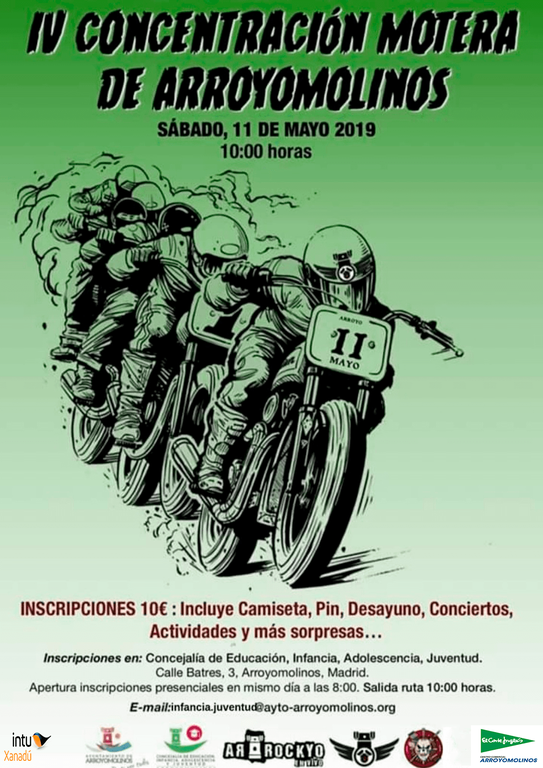 Arroyomolinos se va de ruta el 11 de mayo con la IV Concentración Motera