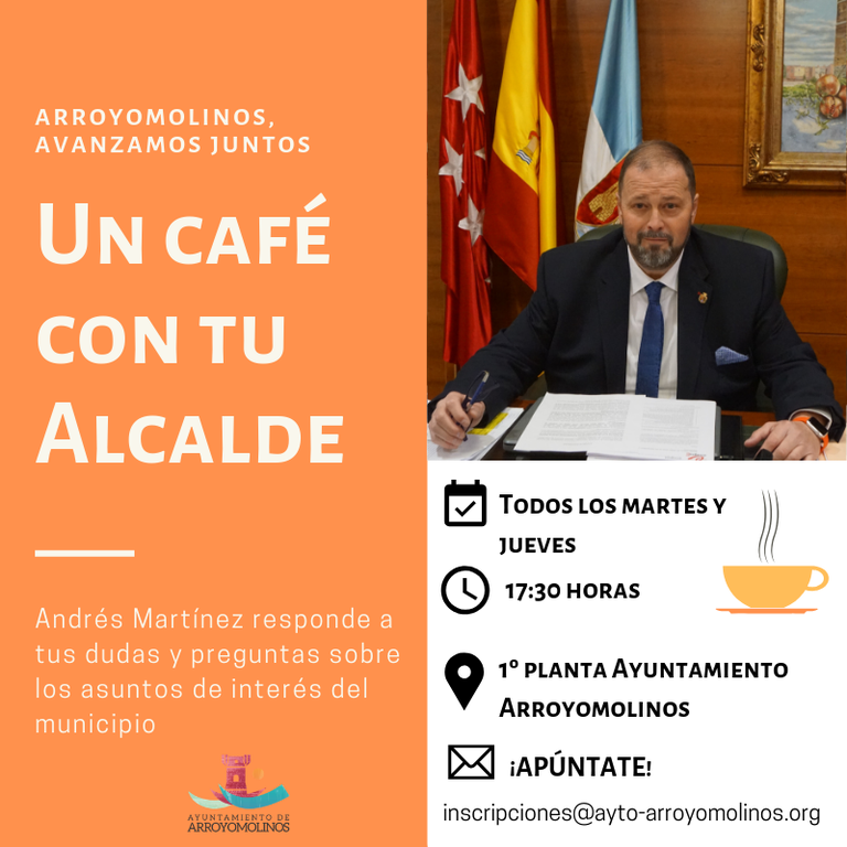Desde el 5 de febrero tómate “Un café con tu Alcalde”