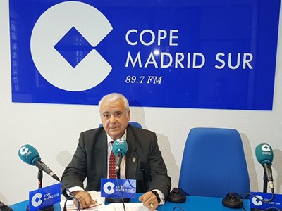 Entrevista a Carlos Ruipérez, Alcalde de Arroyomolinos, en Cope Madrid Sur, 89.7 FM y 100.5 FM, sobre el presente y futuro de Arroyomolinos