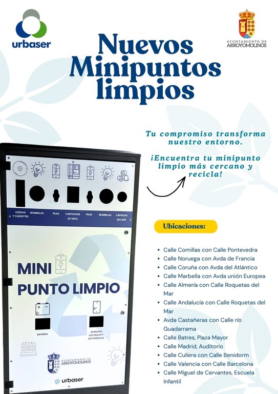 Arroyomolinos facilita el reciclaje con doce nuevos minipuntos limpios