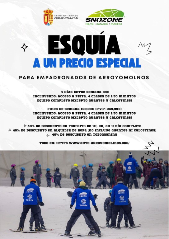 Arroyomolinos logra descuentos para sus vecinos en la pista de nieve del Xanadú