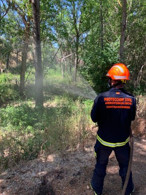 El Ayuntamiento de Arroyomolinos activa un retén de prevención frente a incendios forestales, con voluntarios de Protección Civil