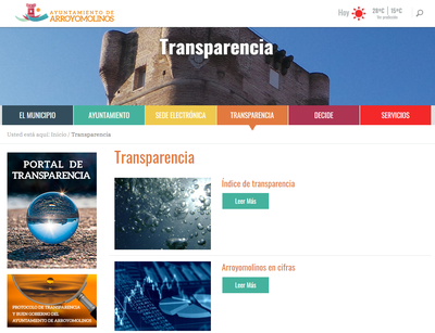 El Ayuntamiento de Arroyomolinos publica el Registro de Actividades de Tratamiento Personal en el Portal de Transparencia