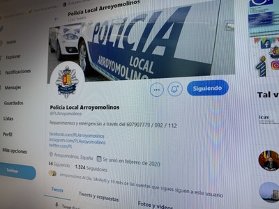 La Policía Local de Arroyomolinos cumple un año en redes sociales 