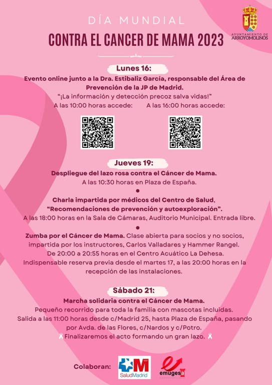 Por la visibilidad y la investigación del Cáncer de Mama.