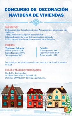 Bases V Concurso de decoración e iluminación navideña de viviendas Arroyomolinos 2020