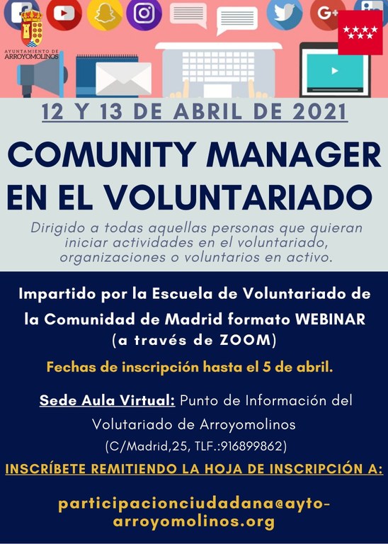 Comunity Manager en el vpluntariado