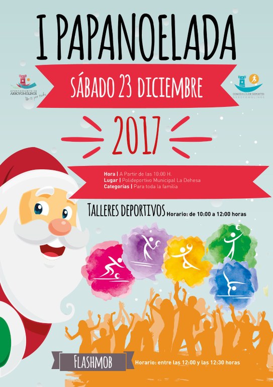  El deporte se viste de Navidad en la I Papanoelada Deportiva de Arroyomolinos