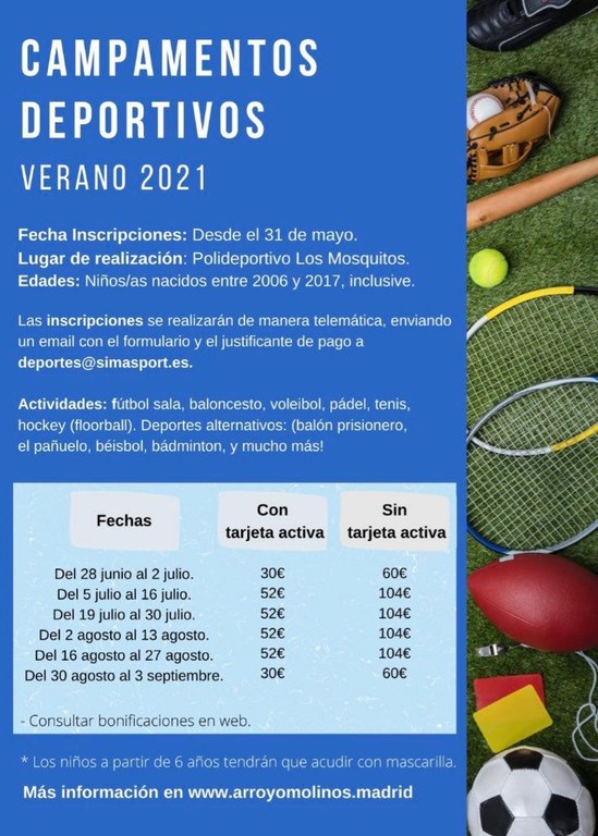 Campamentos Deportivos Verano 2021