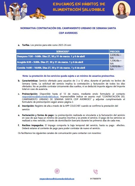 Campamento Semana Santa 2026 - Arroyomolinos