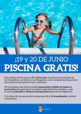 Las dos piscinas municipales al aire libre de Arroyomolinos, La Dehesa y Los Mosquitos, abren sus puertas este próximo sábado 19 de junio
