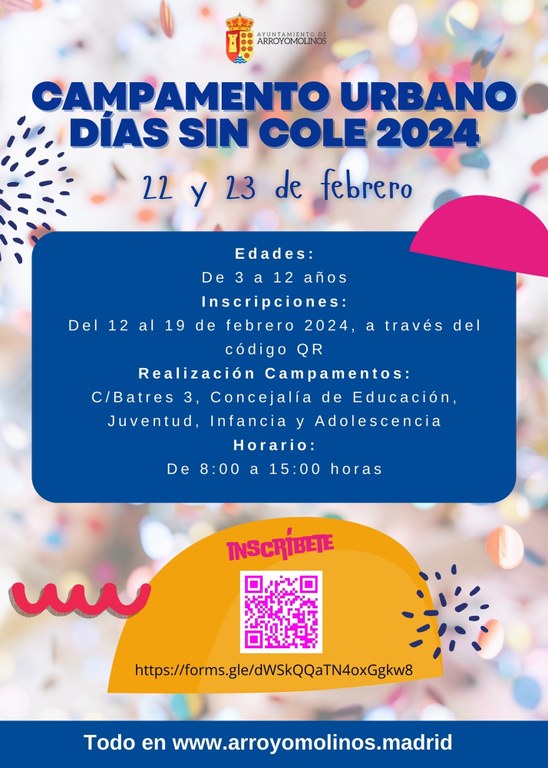 Campamento urbano días sin cole - 22 y 23 de febrero