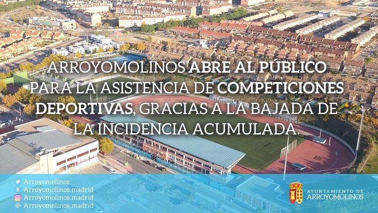 El Ayuntamiento permite la asistencia de público para las competiciones deportivas a partir de este fin de semana 