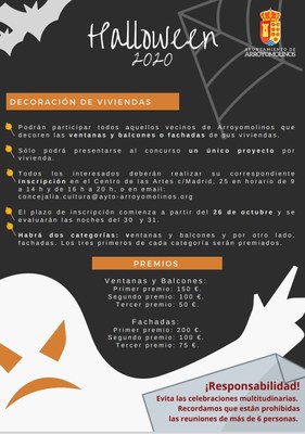 Concurso de decoración e iluminación de viviendas y fachadas "HALLOWEEN" Arroyomolinos 2020