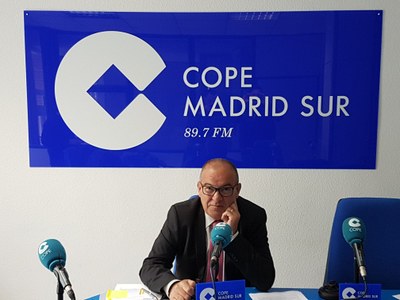 Entrevista a José Vicente Gil, Concejal de Hacienda de Arroyomolinos, en Cope Madrid Sur, 89.7 FM y 100.5 FM, sobre la aprobación de los Presupuestos Municipales