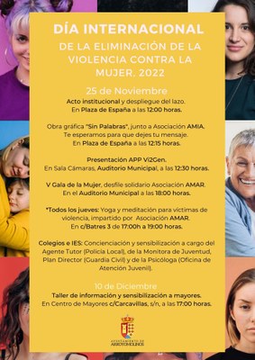 Arroyomolinos presenta un intenso programa de actividades de formación y concienciación con motivo del 25N 