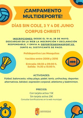 Campamento multideporte Corpus Christi