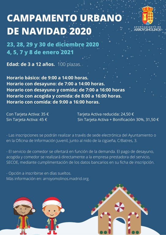 Campamento urbano de Navidad 2020