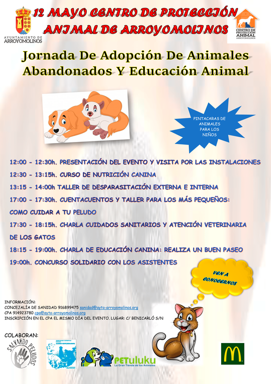 Arroyomolinos adopta el 12 de mayo