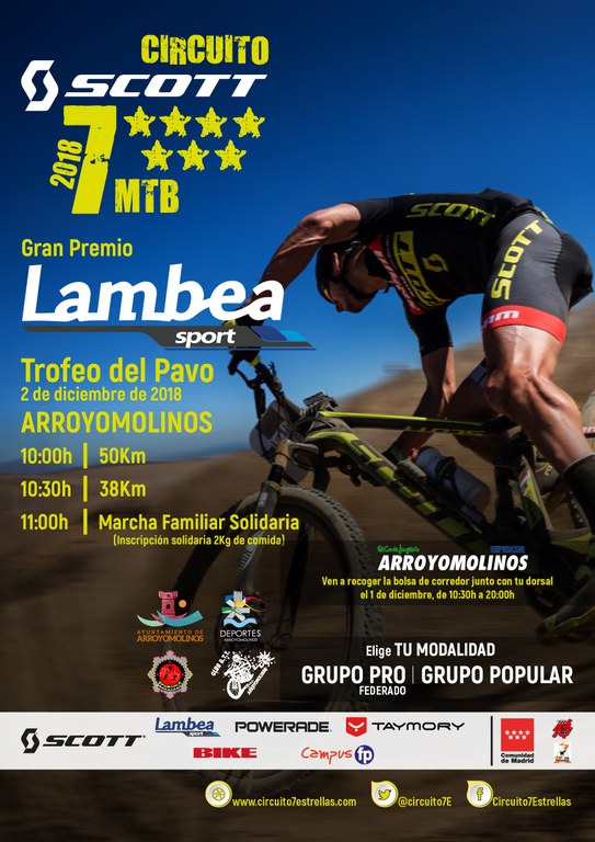 Arroyomolinos será la sede de la última prueba del Circuito Scott 7 Estrellas MTB de Madrid.  