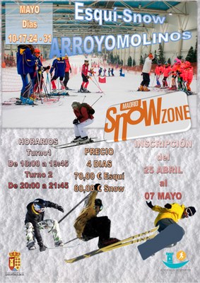  Esquí y snow en primavera en Arroyomolinos