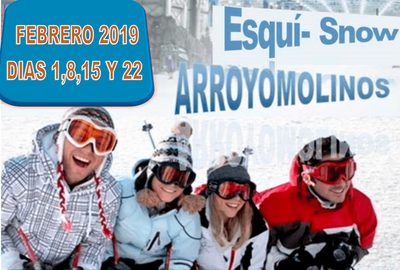 Comenzamos 2019 practicando esquí y snow en Arroyomolinos
