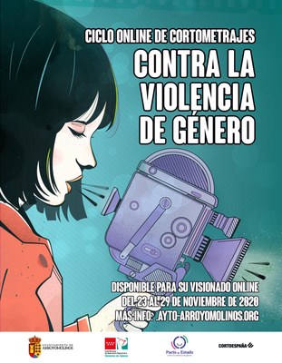El Ayuntamiento de Arroyomolinos, en colaboración con CortoEspaña, organiza este ciclo online de cortometrajes contra la violencia de género. 