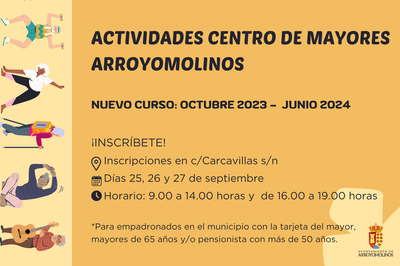 Nuevo curso 2023-24 para los más mayores de Arroyomolinos.