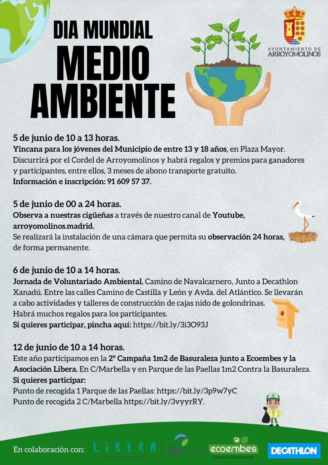 Ayuntamiento presenta su programación con motivo del Día Mundial del Medio Ambiente — Ayuntamiento de Arroyomolinos