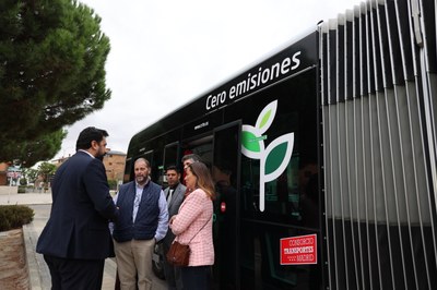Arroyomolinos, primera parada del autobús de uso prioritario (BuP) de la Comunidad de Madrid