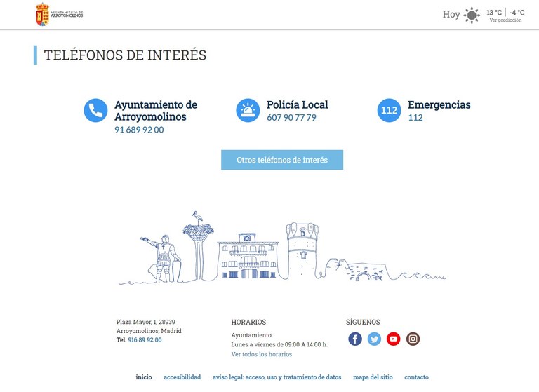 El Ayuntamiento de Arroyomolinos rediseña su página web para hacerla más accesible, eficaz y cercana a los vecinos